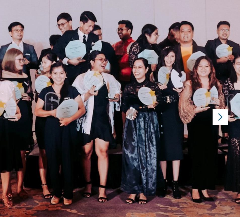 MPH-Hooli Software Employees holding their awards given at annual's Year-end Celebration
