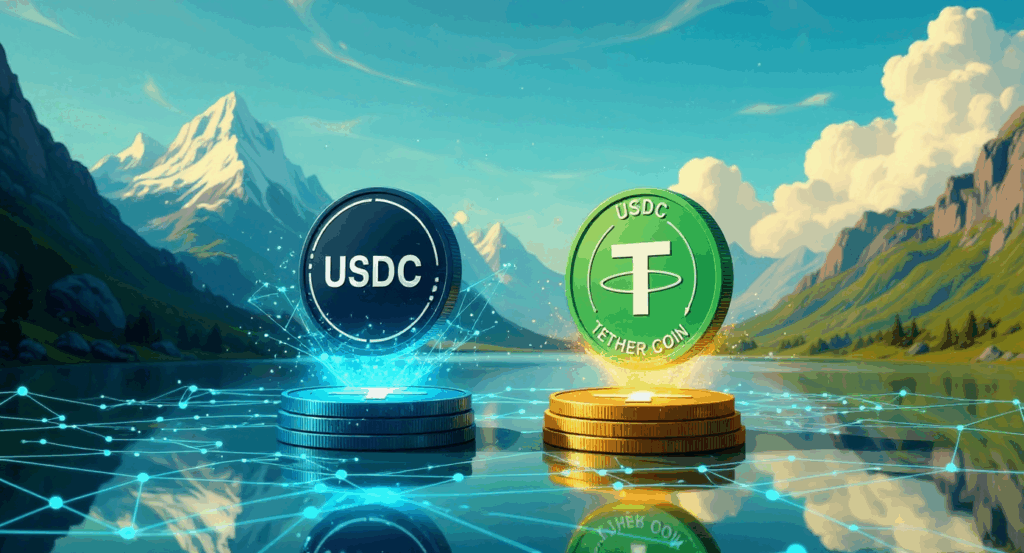 USDC Coins and Tether Coins