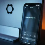 ChatGPT "How can I help with?" message displayed in a smartphone