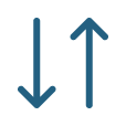 Up and down arrow icon