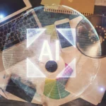 multi exposure data theme drawing hologram symbolizing Visual Agentic AI tool